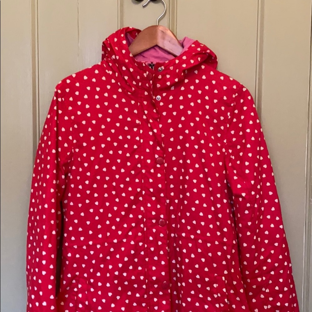 Mini Boden lined youth heart coat